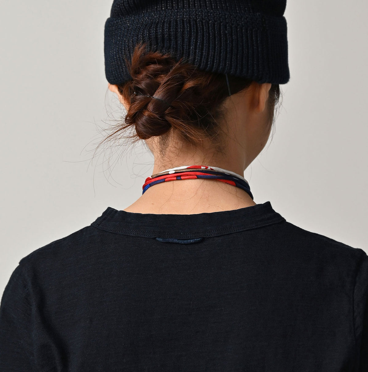 Futatabi Indigo PEPE Betouch Square T-shirt