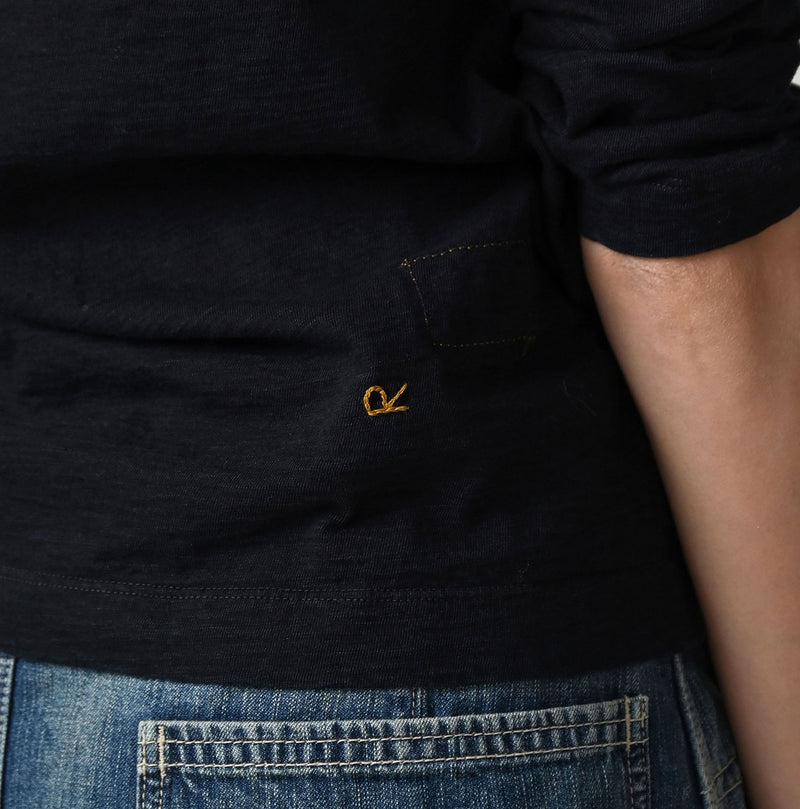 Futatabi Indigo PEPE Betouch Square T-shirt