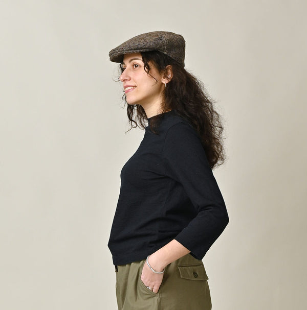 Futatabi Indigo PEPE Betouch Square T-shirt