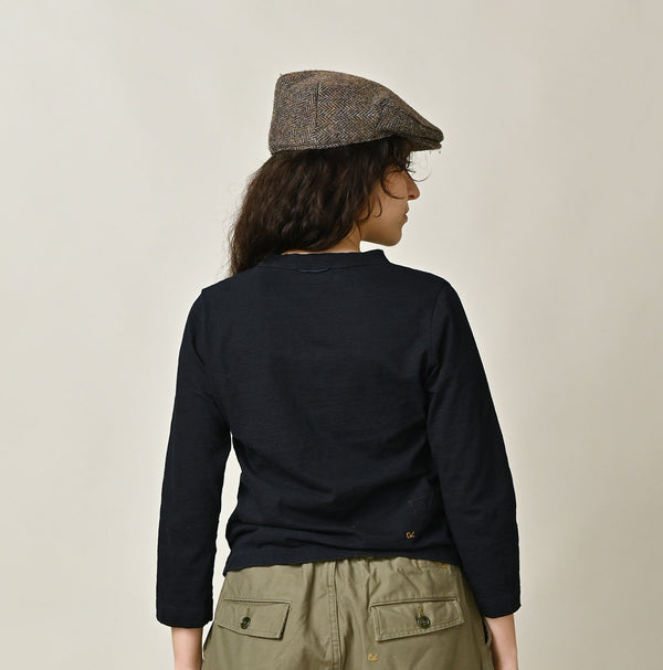 Futatabi Indigo PEPE Betouch Square T-shirt