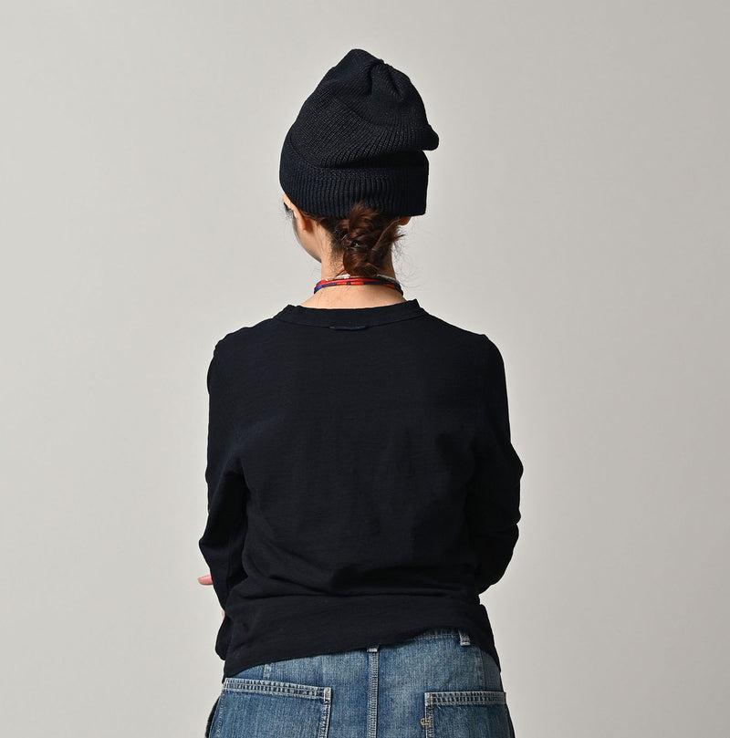 Futatabi Indigo PEPE Betouch Square T-shirt