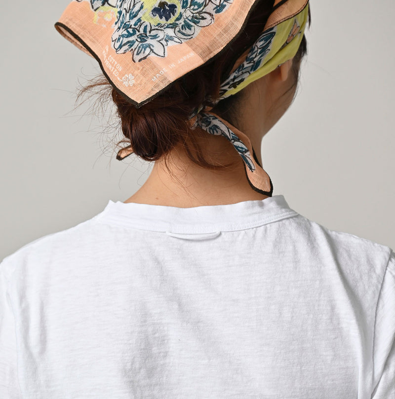 Futatabi Hacci Embroidery Square T-shirt