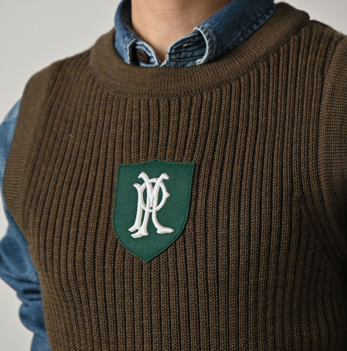 Futatabi US Wool Iroiro Patch Vest