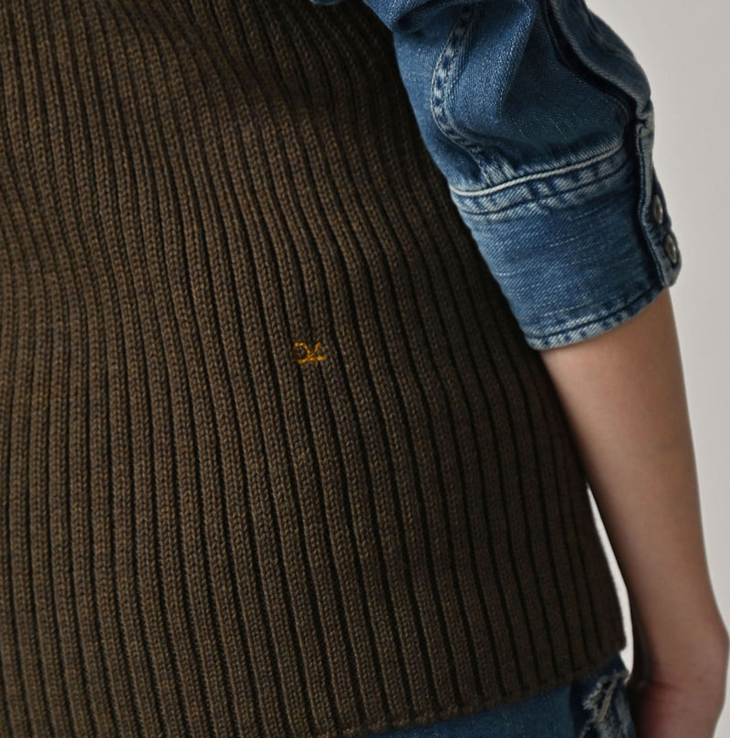 Futatabi US Wool Iroiro Patch Vest