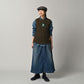 Futatabi US Wool Iroiro Patch Vest