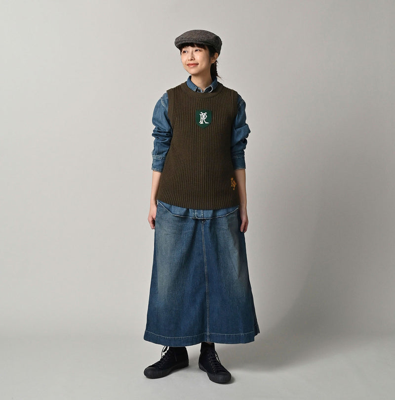 Futatabi US Wool Iroiro Patch Vest