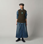 Futatabi US Wool Iroiro Patch Vest