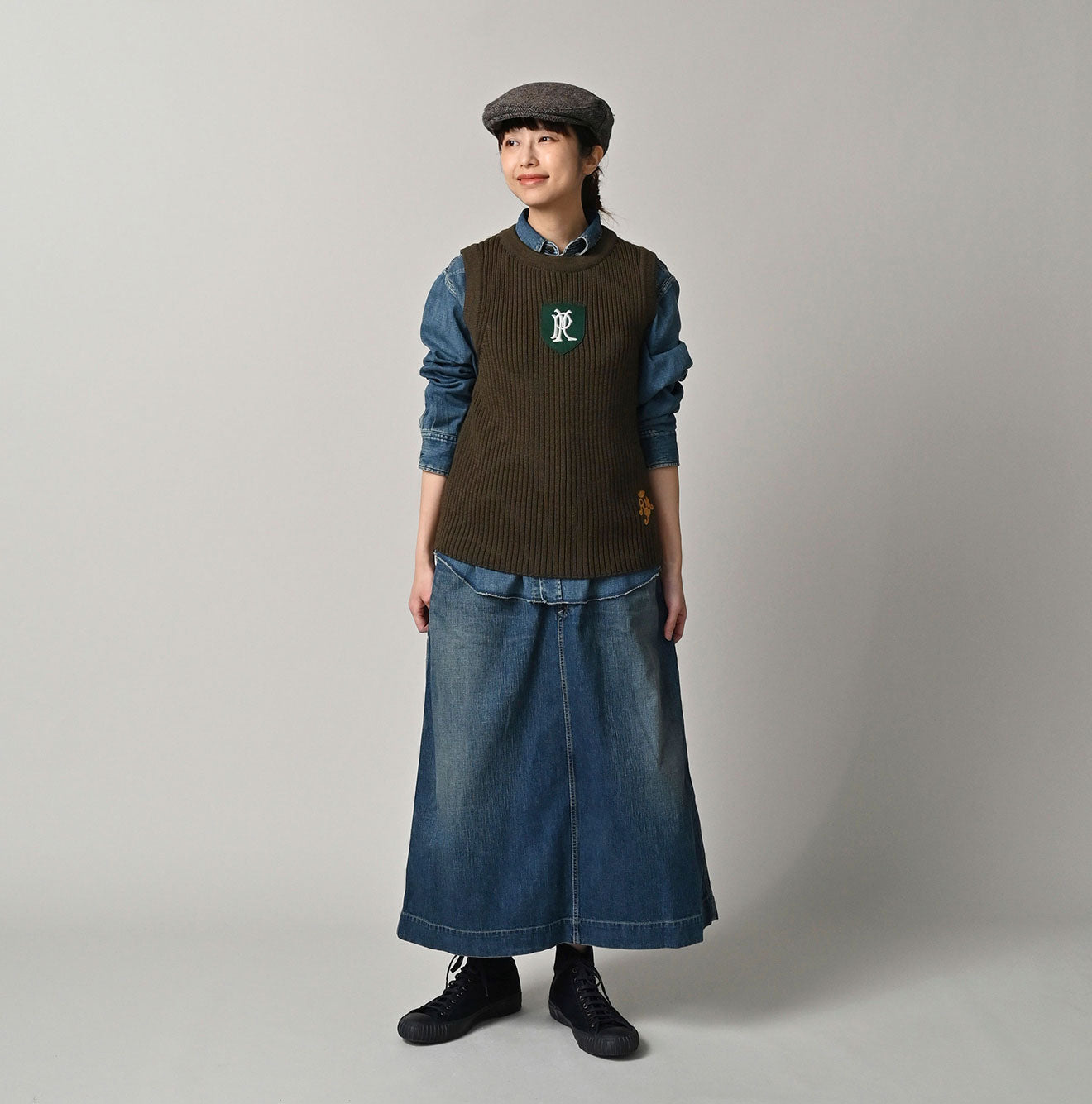 Futatabi US Wool Iroiro Patch Vest - Image 5