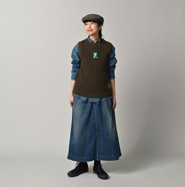 Futatabi US Wool Iroiro Patch Vest