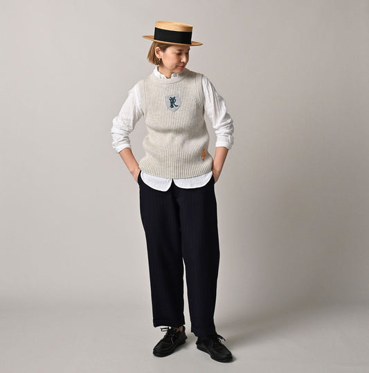 Futatabi US Wool Iroiro Patch Vest