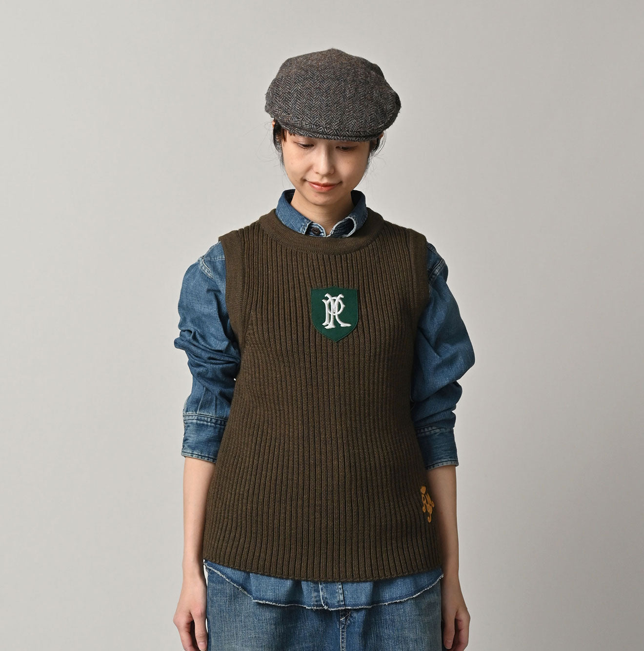Futatabi US Wool Iroiro Patch Vest