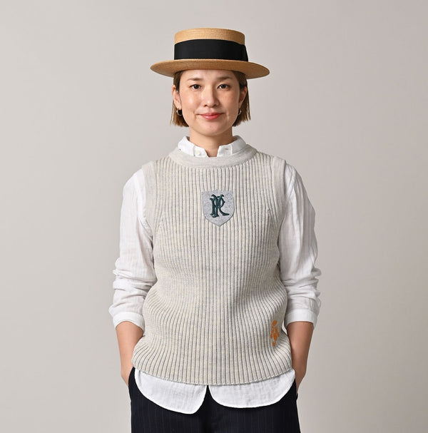 Futatabi US Wool Iroiro Patch Vest