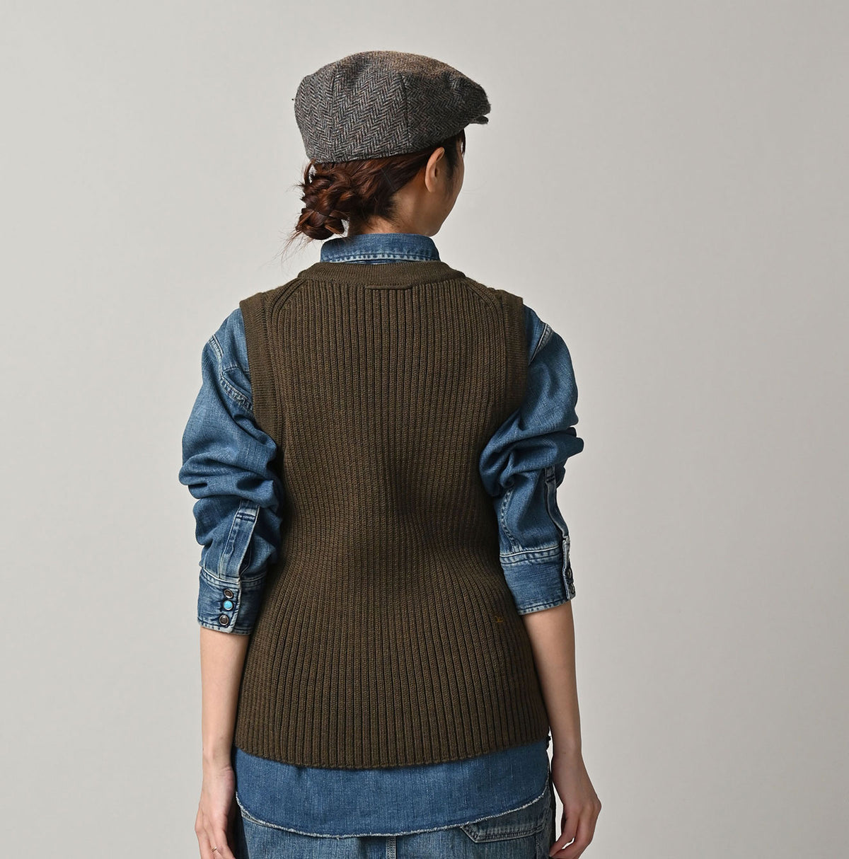 Futatabi US Wool Iroiro Patch Vest