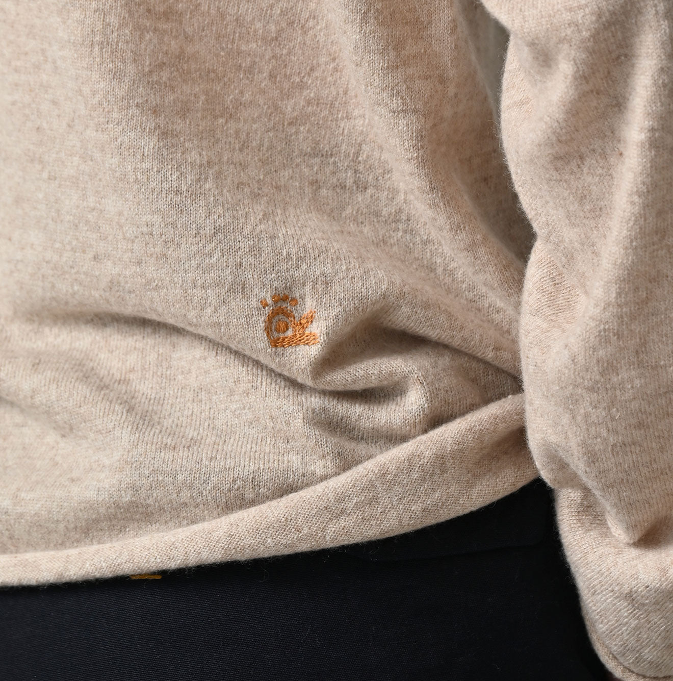 45R ONEONE Treasure Cashmere Wool Linen 12-Gauge Sweater