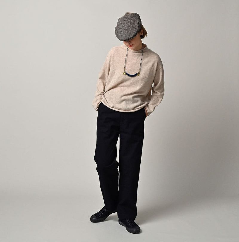 45R ONEONE Treasure Cashmere Wool Linen 12-Gauge Sweater