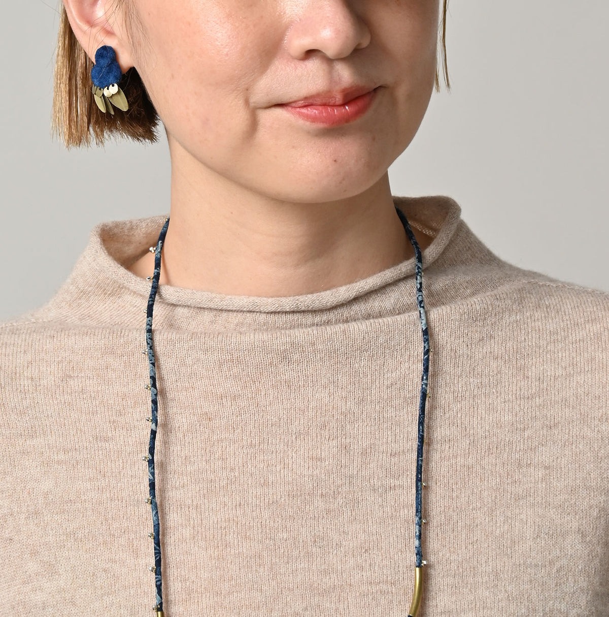 45R ONEONE Treasure Cashmere Wool Linen 12-Gauge Sweater