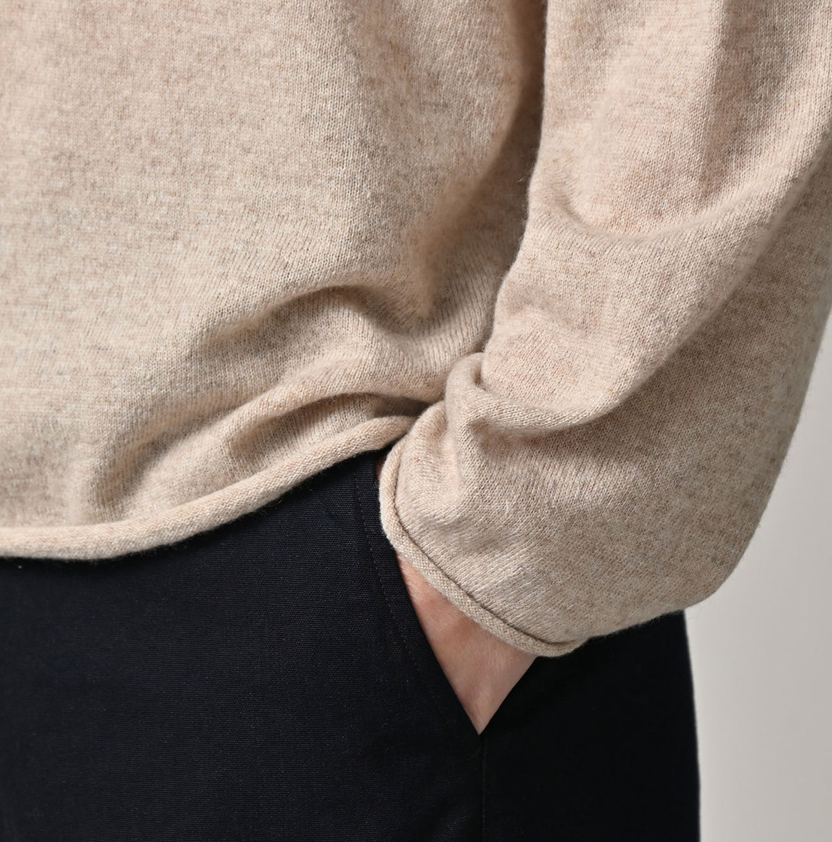 45R ONEONE Treasure Cashmere Wool Linen 12-Gauge Sweater