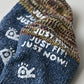 45R ONEONE Treasure Low-Gauge Blue Socks (Top-dyed)