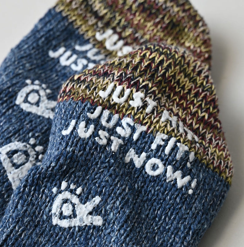 45R ONEONE Treasure Low-Gauge Blue Socks (Top-dyed)