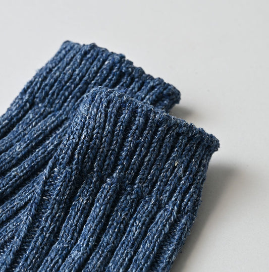 45R ONEONE Treasure Low-Gauge Blue Socks (Top-dyed)
