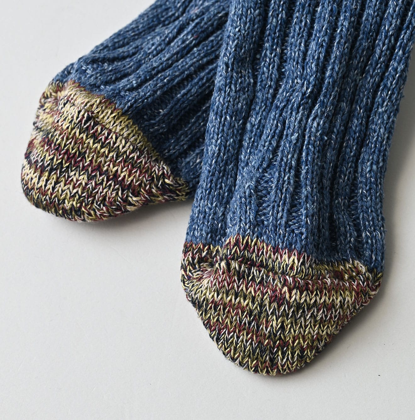 45R ONEONE Treasure Low-Gauge Blue Socks (Top-dyed)