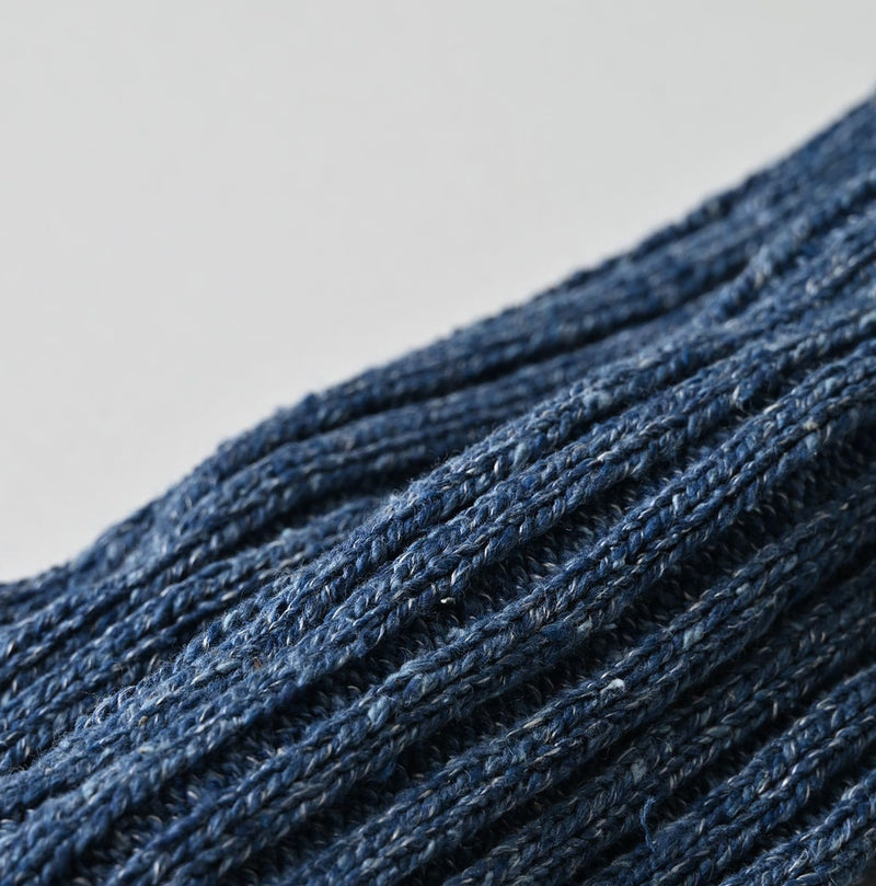 45R ONEONE Treasure Low-Gauge Blue Socks (Top-dyed)