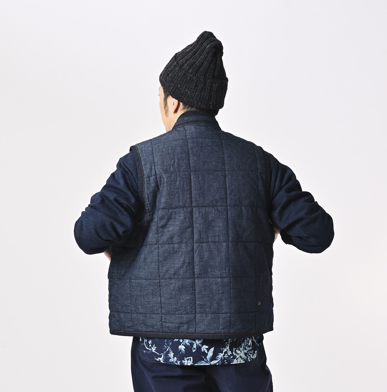 45R Indigo 45 Petit Denim 908 Quilt Vest