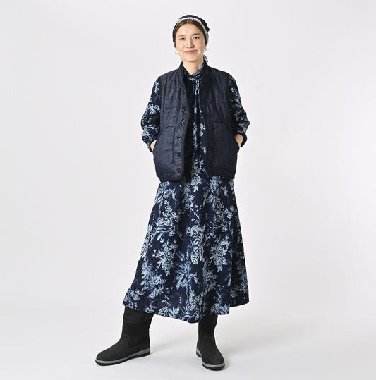 Indigo 45 Petit Denim 908 Quilt Vest - 45R by 45rpm studio