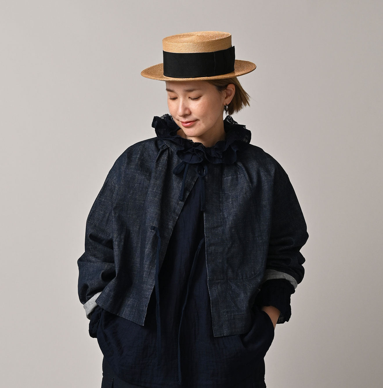 45R ONEONE Treasure Military Smocking Bolero