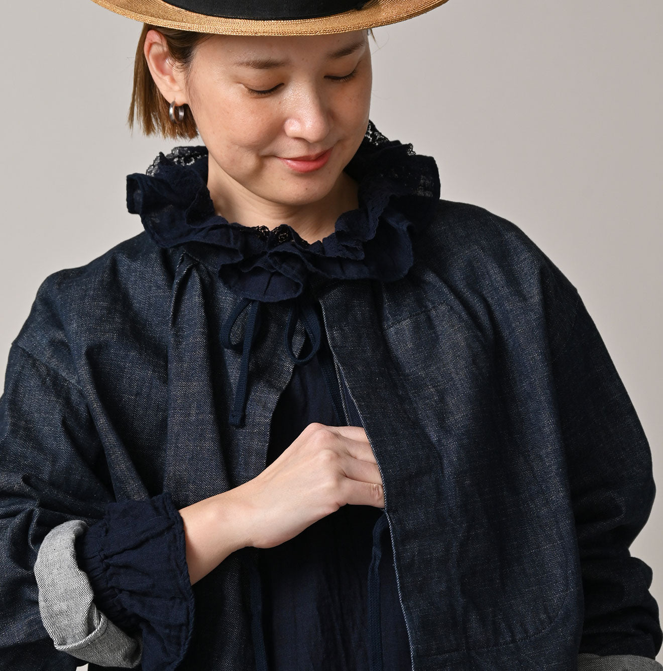 45R ONEONE Treasure Military Smocking Bolero