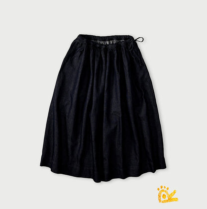 45R ONEONE Treasure Indigo Easy Gathered Skirt