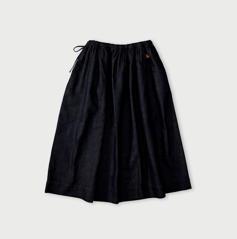 45R ONEONE Treasure Indigo Easy Gathered Skirt