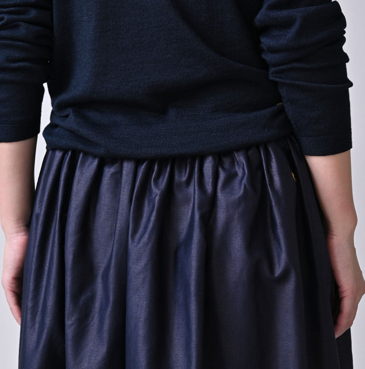 45R ONEONE Treasure Indigo Easy Gathered Skirt