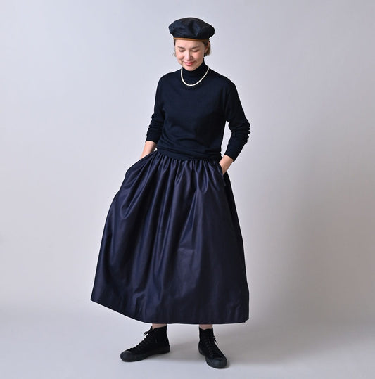 45R ONEONE Treasure Indigo Easy Gathered Skirt