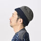 45R Indigo Cotton Fleece Knit Cap