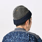 45R Indigo Cotton Fleece Knit Cap