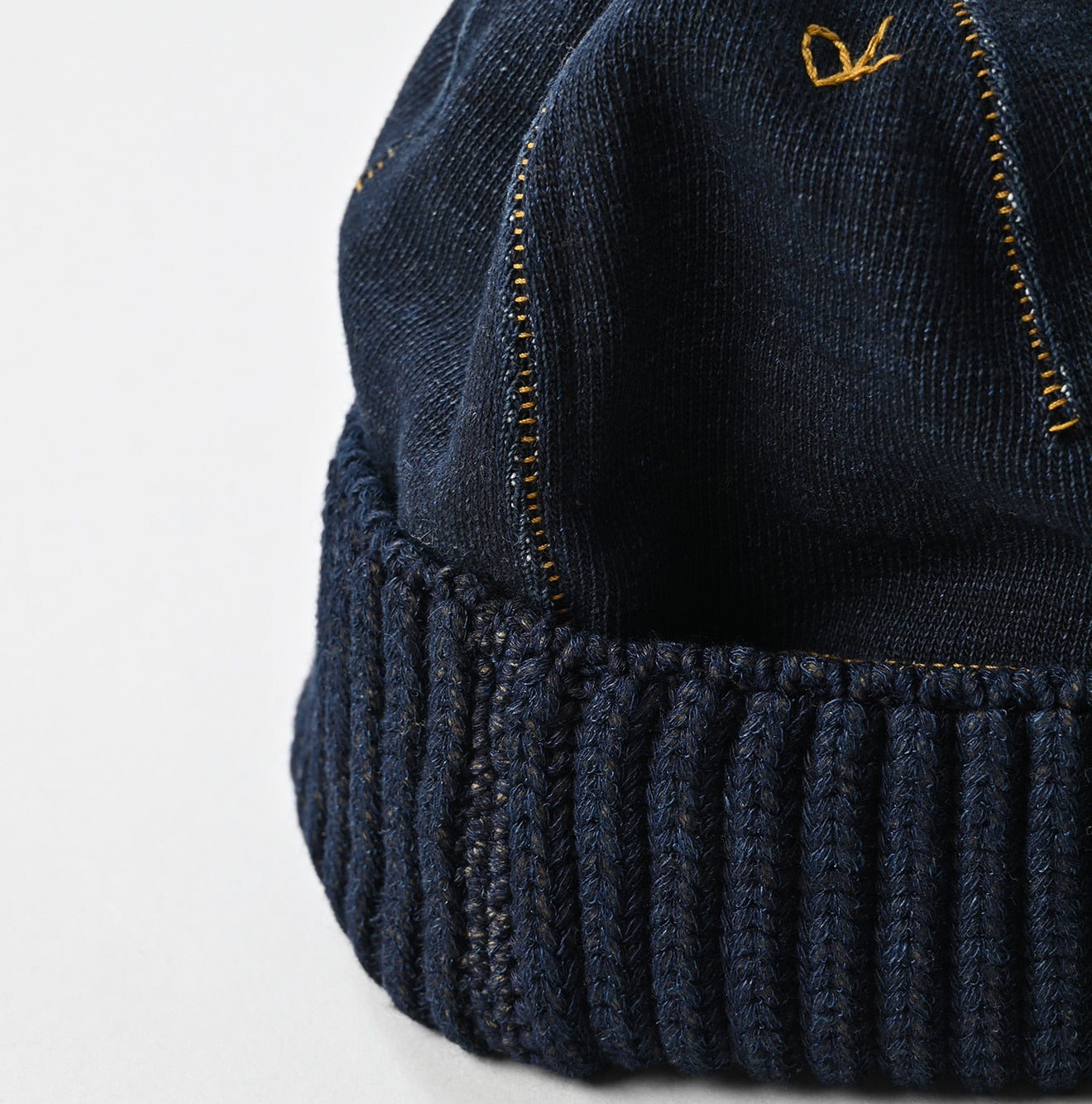 45R Indigo Cotton Fleece Knit Cap