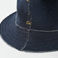 45R Indigo Hokkaido Cotton Fleece Hat