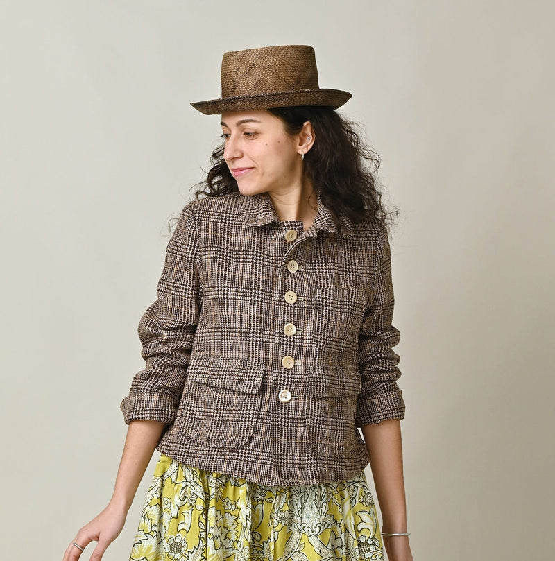 45R Cotton Linen Tweed Annie Jacket - Image 4