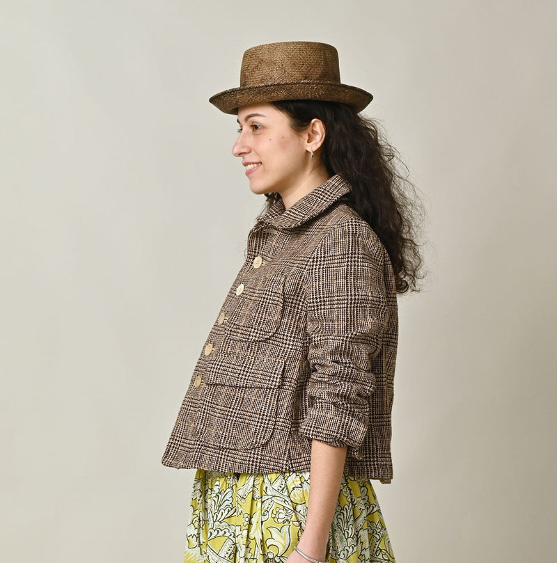 45R Cotton Linen Tweed Annie Jacket - Image 5