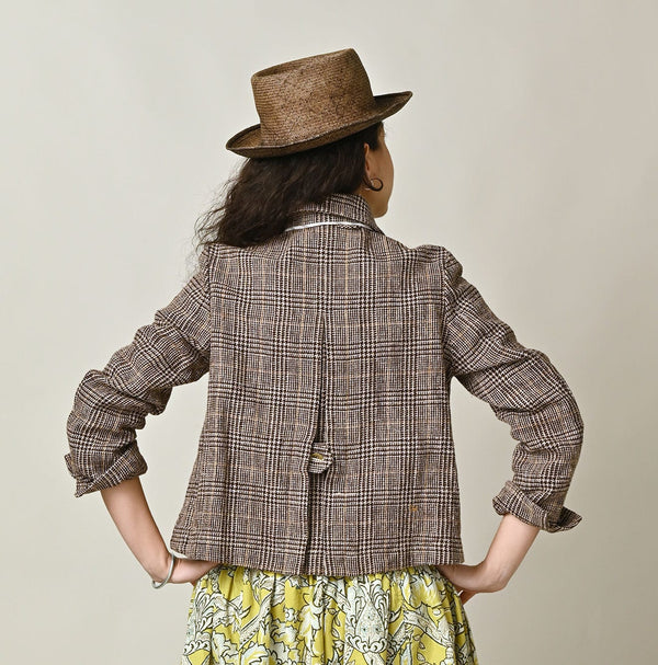 45R Cotton Linen Tweed Annie Jacket