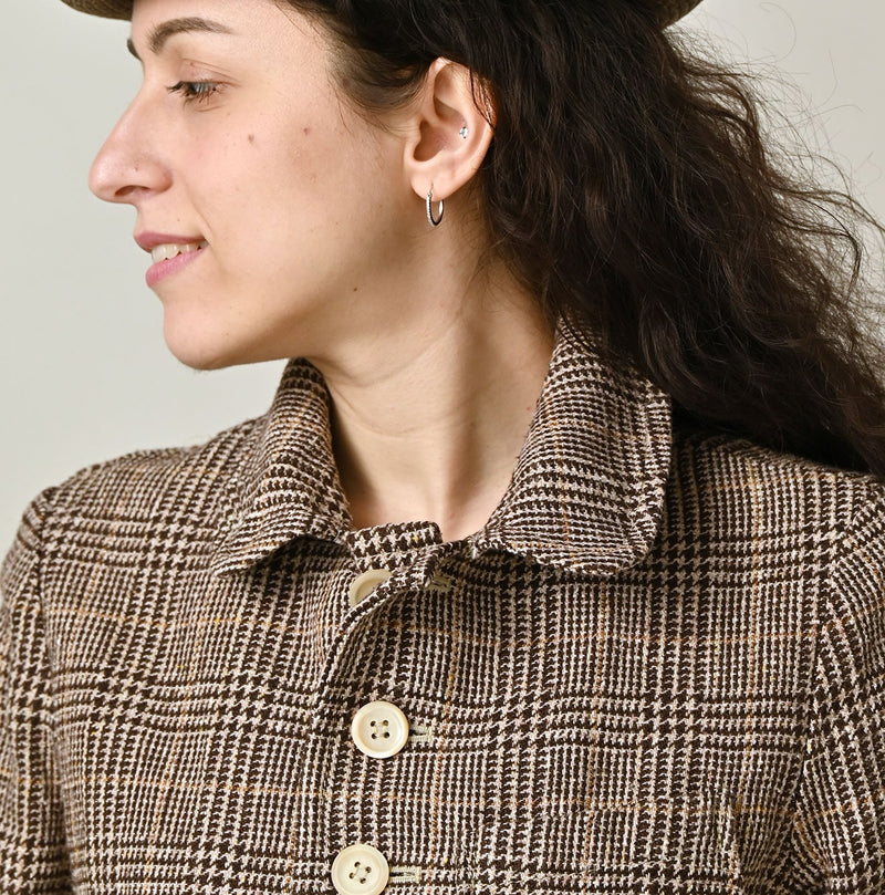 45R Cotton Linen Tweed Annie Jacket - Image 7
