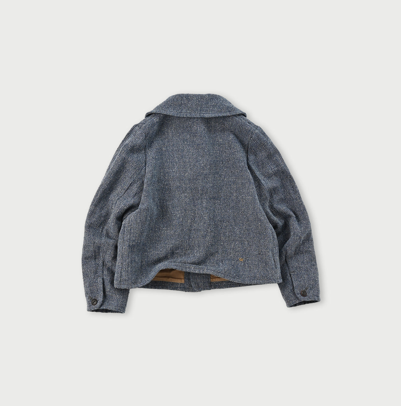 Indigo Cotton Linen Tweed Annie Jacket – 45R Global