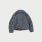 Indigo Cotton Linen Tweed Annie Jacket