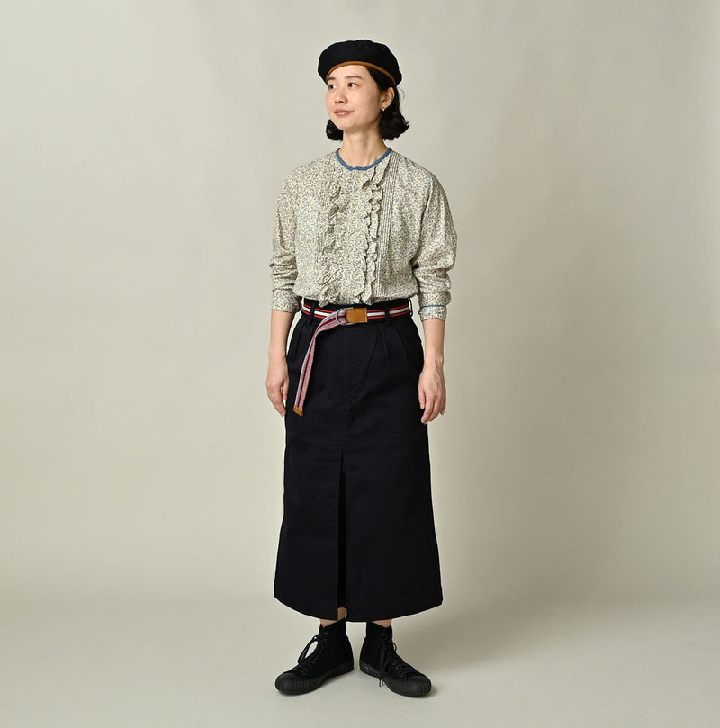 45R Ivy Flower Frilled Blouse