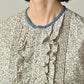 45R Ivy Flower Frilled Blouse