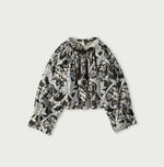 45R Khadi Flower Sarasa Chouchou Smocking Blouse