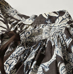 45R Khadi Flower Sarasa Chouchou Smocking Blouse