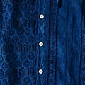 Ai Indigo Doama Cutwork Blouse