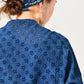 45R Ai Indigo Doama Cutwork Blouse